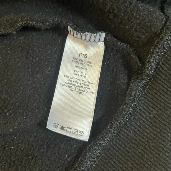 Garage Black Zip Up Hoodie size small - Picture 3 of 3